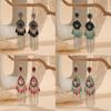Vintage Ethnic Style Drop Earrings With Tassels For Womens Boho Festival Jewelry