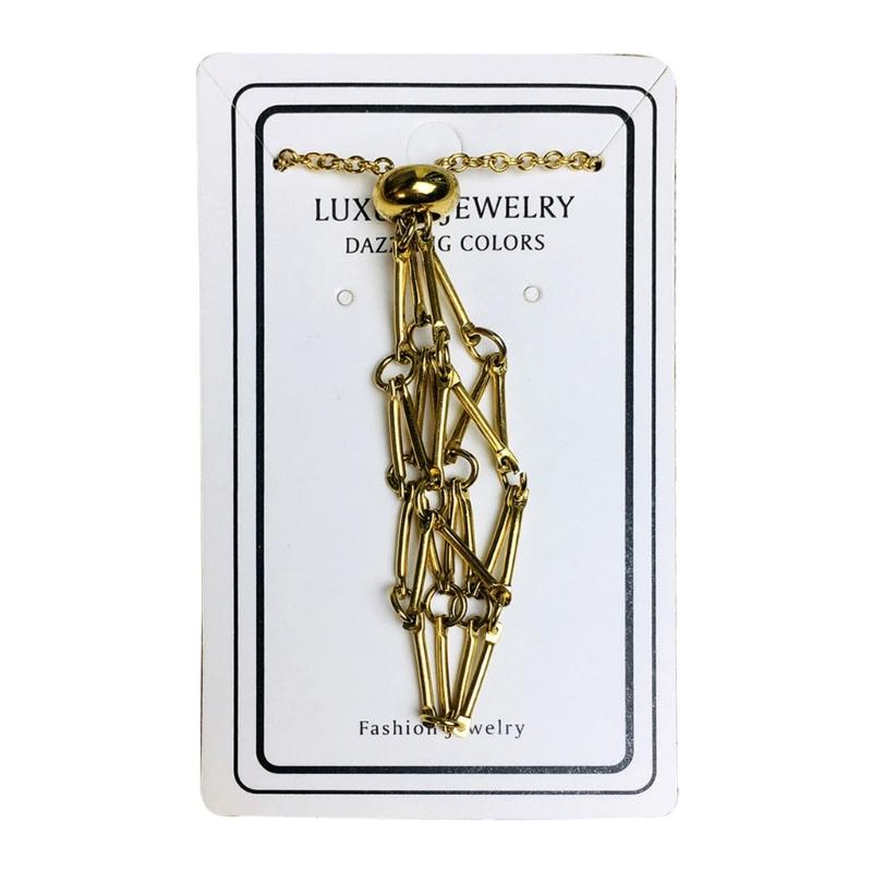 Unique Empty Necklace Holder Adjustable Chain Choker Metal Cage Shape Pendant Necklace for Independent Thinkers