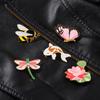 Unique Cartoon Animal Pins With Elegant Metal Badges For Stylish Outfits