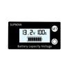 SUPNOVA DC 8-100 В Индикатор емкости аккумулятора Вольтметр Датчик напряжения, стиль: Белый + Будильник + Температура