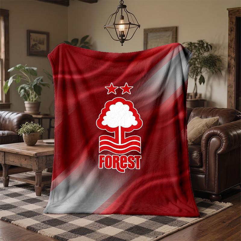 Nottingham Forest Theme Fleece Blanket Cozy Soft Plush Blanket For Bedroom Couch Travel