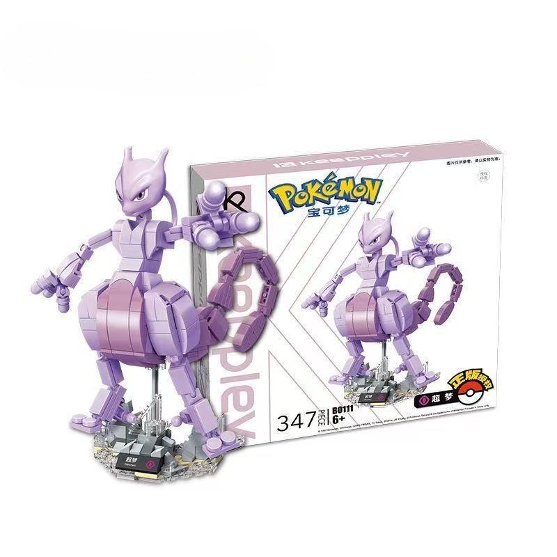 Pokemon Anime Cartoon Pikachu Bulbasaur Blocks Bricks Sets Movie Dolls Model Kids Toys for Children Gift Color Box Packaging