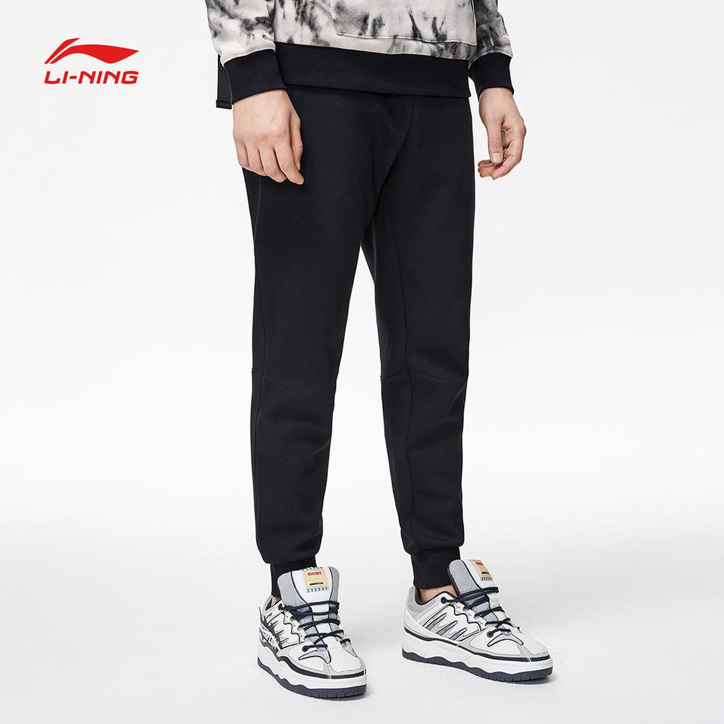 Мужские вязаные спортивные штаны Li Ning Badfive Черные AKLR053-2