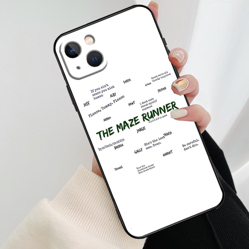 Чехол для телефона 'Бегущий в лабиринте' Цитаты Для iPhone 17 Pro Max 16 15 14 11 12 13 Pro Max mini 15 16 Plus 16e 17 Air Cover