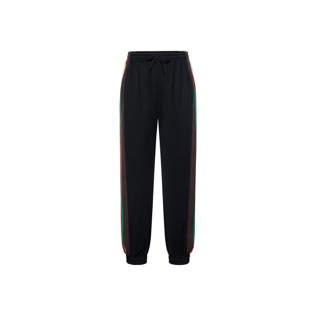 Gucci Мужские вязаные брюки-джоггеры Черные С умеренной манжетой 615179-XJCFQ-1060
