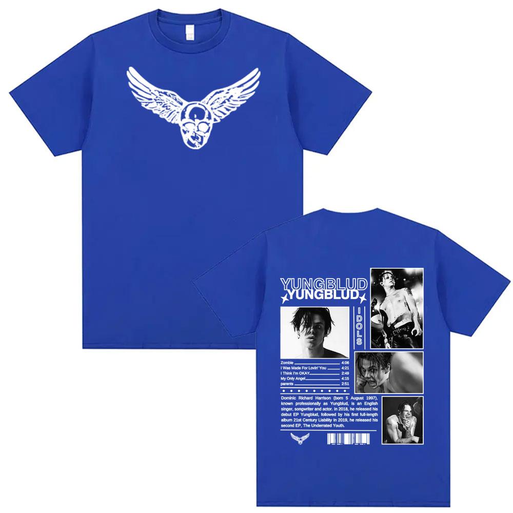 Singer Yungblud IDOLS Album Tour 2025 Cover TShirt Unisex Women Fashion Harajuk Hip Hop T Shirts Casual Hot Sale Tshirt Streetwear