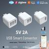 Умная розетка Tuya WiFi 5V USB с дистанционным управлением и таймером в приложении
