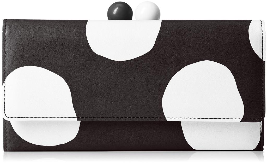 Clasp Long Wallet Zoom Dot Black [Tsumori Chisato] Women's