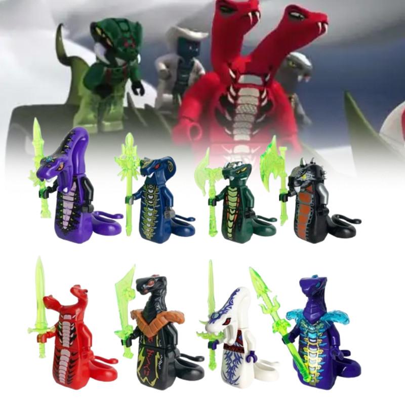 Building Snake Ninjago Blocks With Weapon Educational Model Kids Gifts Birthday