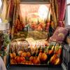 Autumn Harvest Moon Over Rustic Farm Scene Blanketcustomizable With Your Namecomfortable And Stylish Perfect For Travel Beds Chairs Offices Sofas