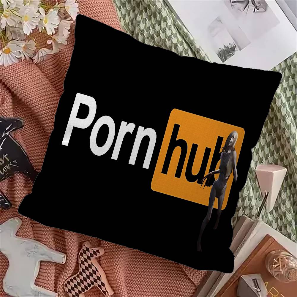 B-Pornhubs Чехол для офисной подушки Подушка для сиденья в машине 45x45 см Чехол для поясничной подушки Чехол для диванной подушки