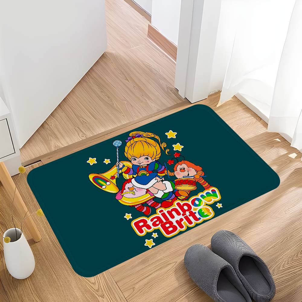 Ковер для коридора Rainbow Brite Аниме Нескользящий коврик для прачечной Декор для прачечной Балкон Детская гостиная Прикроватные коврики