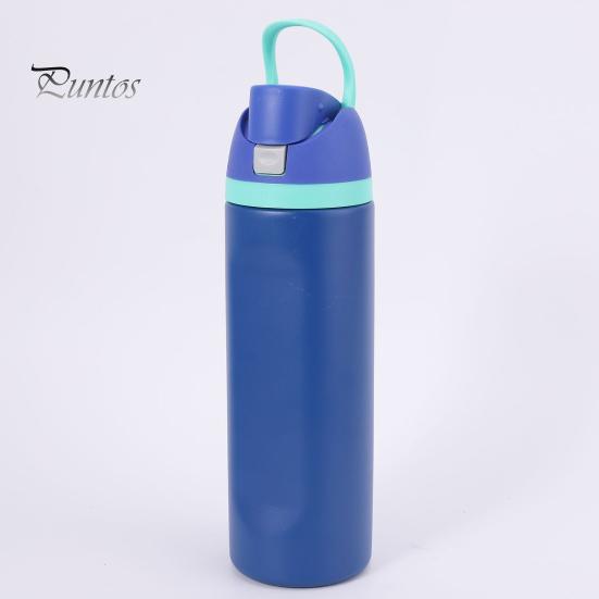 Water Bottle Lid with Straw BPA-Free Food Grade Plastic Cup Lid with Handle Splash Resistant Lid Replacement Straw Caps for Coffee Mug Cooler Cup