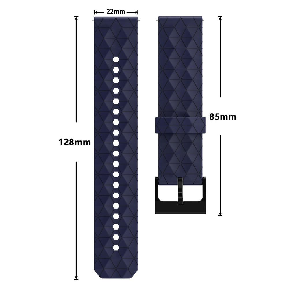 20mm 22mm Watch Silicone Strap for Samsung Galaxy Watch 5 Pro 4 Classic 44 40mm 42mm 46mm Huawei GT 2/3 Active2 Football Pattern Sport Band