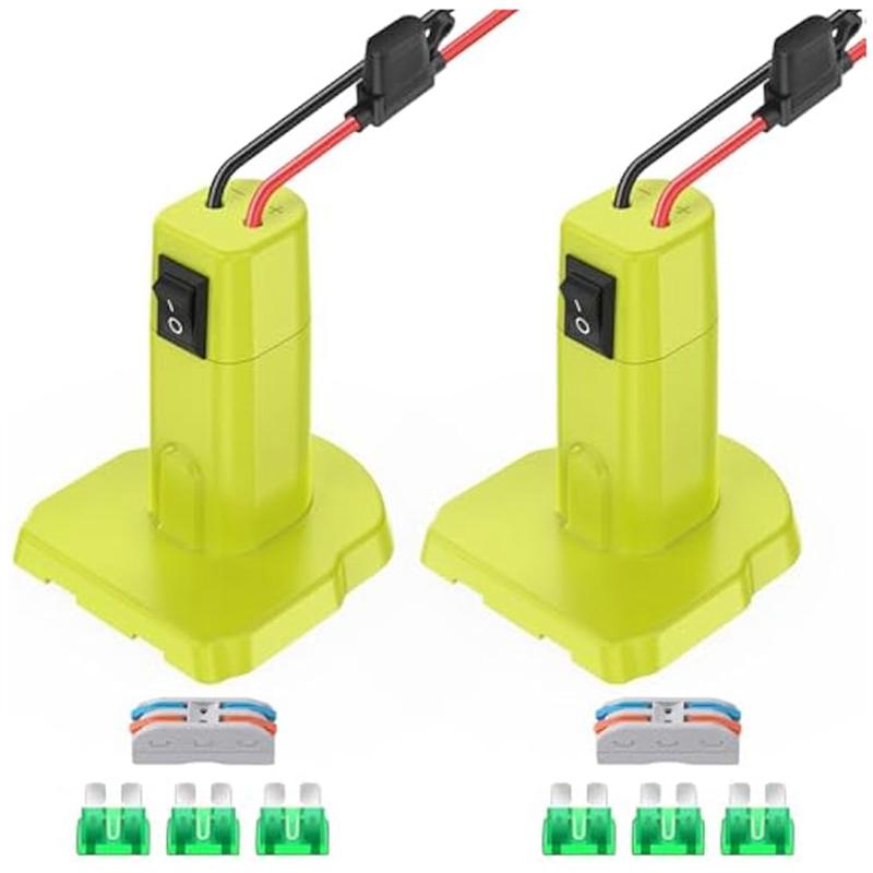 A96I-2Set Адаптер Power Wheels Для Аккумулятора Ryobi 18V Комплект Для Преобразования Аккумулятора Power Wheels Для Самодельных RC Игрушек И Робототехники