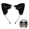 Yousheng Handmade Simulation Fox Ears Hair Band Movable Cat Ears Hair Hoop Plush Animal Ear Headband Headdress Props