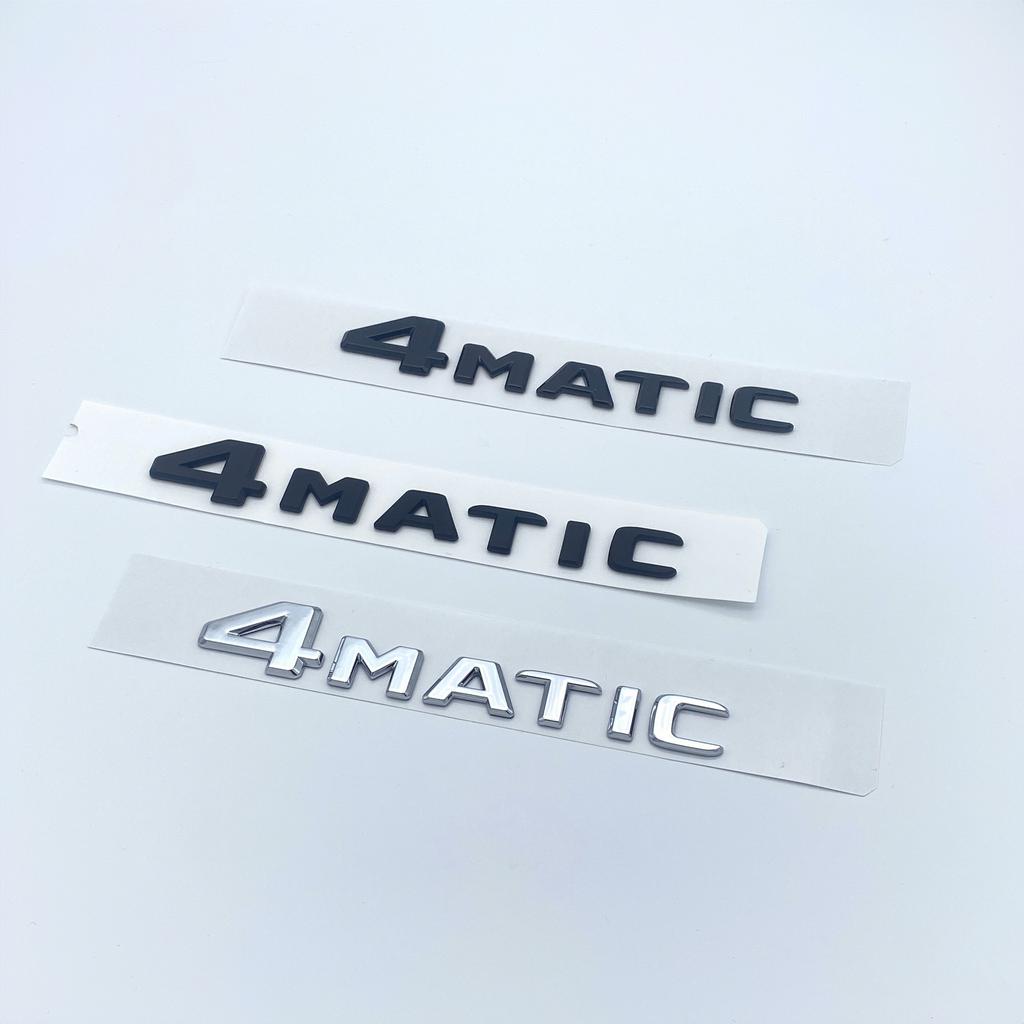 For Mercedes Benz A B C E G S ML SL CL GLA CLA Class AMG 4MATIC 4 MATIC Trunk Chrome Matte Black Letters Emblem Badge Sticker