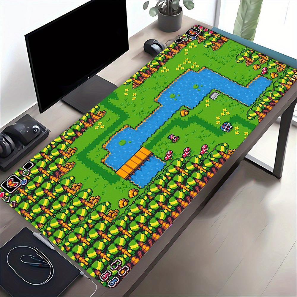 1pc Large Gaming Mouse Pad, UV Reactive Non-Slip Desk Mat, Washable PolyesterForest, Dandy and Randy, ExplorerComputer Pad with Vibrant Game