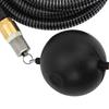 vidaXL Saugschlauch mit Messing-Anschlüssen Schwarz 1,1" 20 m PVC