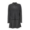 VEROMODA Women's Wool-Blend Pleated Shirt Dress