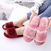 Open-top Plush Slippers, Indoor Home Warm Cotton Slippers, Home Slippers