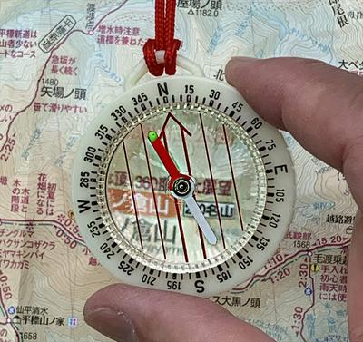 YCM Походный компас с картой и ремешком Нет. 888N, Светящийся, (13366)