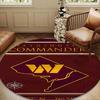 Washington Commanders Map Round mat, Anti-slip Circle Carpet Chair rug For livingroom,Bedroom, doormat home decor Gift Christmas Gifts