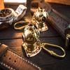 Brass Mini Nautical Diving Helmet Keychain  2Set