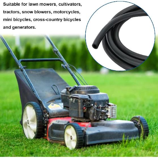 Tnisesm 1/4 Inch ID Fuel Line Hose 10 Feet + 20Pcs 2/5" ID Hose Clamps For Kawasaki Kohler Briggs & Stratton Small Gas Diesel Powersports Engines And