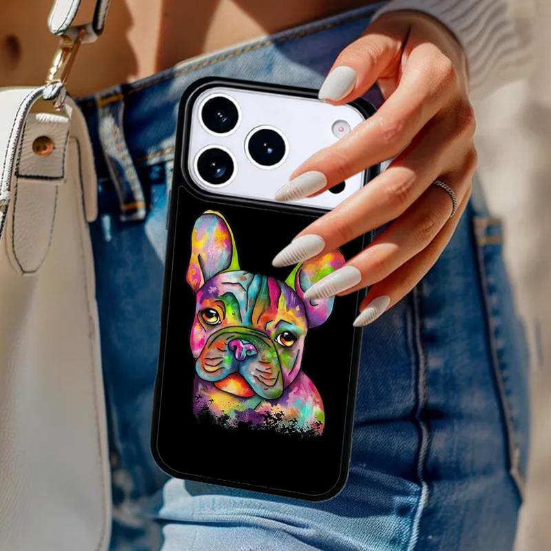 Чехол для телефона с французским бульдогом и мопсом для iPhone 17 Air 14 15 13 12 Max Чехол для Apple 14 15 16 16e 11 Pro Max Plus Coque