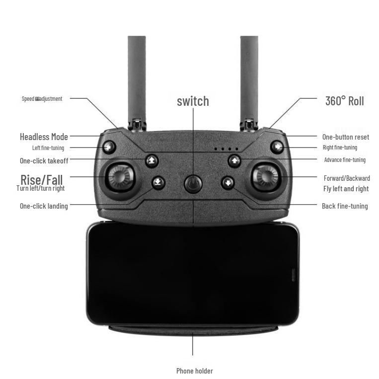 HD детский складной квадрокоптер с дистанционным управлением для аэрофотосъемки