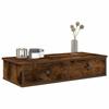 VidaXL Wall Shelf with Drawers Smoked Oak Engineered Wood 859954