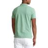 Polo Ralph Lauren SS22 Облегающая сетчатая однотонная футболка-поло с коротким рукавом Мужские топы Зеленый MNPOKNI1N821551-300