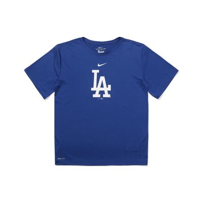 X MLB Collaboration Kids Los Angeles Dodgers Двойной логотип Графический принт Футболка с круглым вырезом и длинными рукавами Детские топы Королевский синий 3Z3B7SAG5-LAD