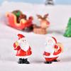 1PC Gifts Santa Claus Miniatures Christmas Tree Resin Figurines Snowman Fairy Garden Decor