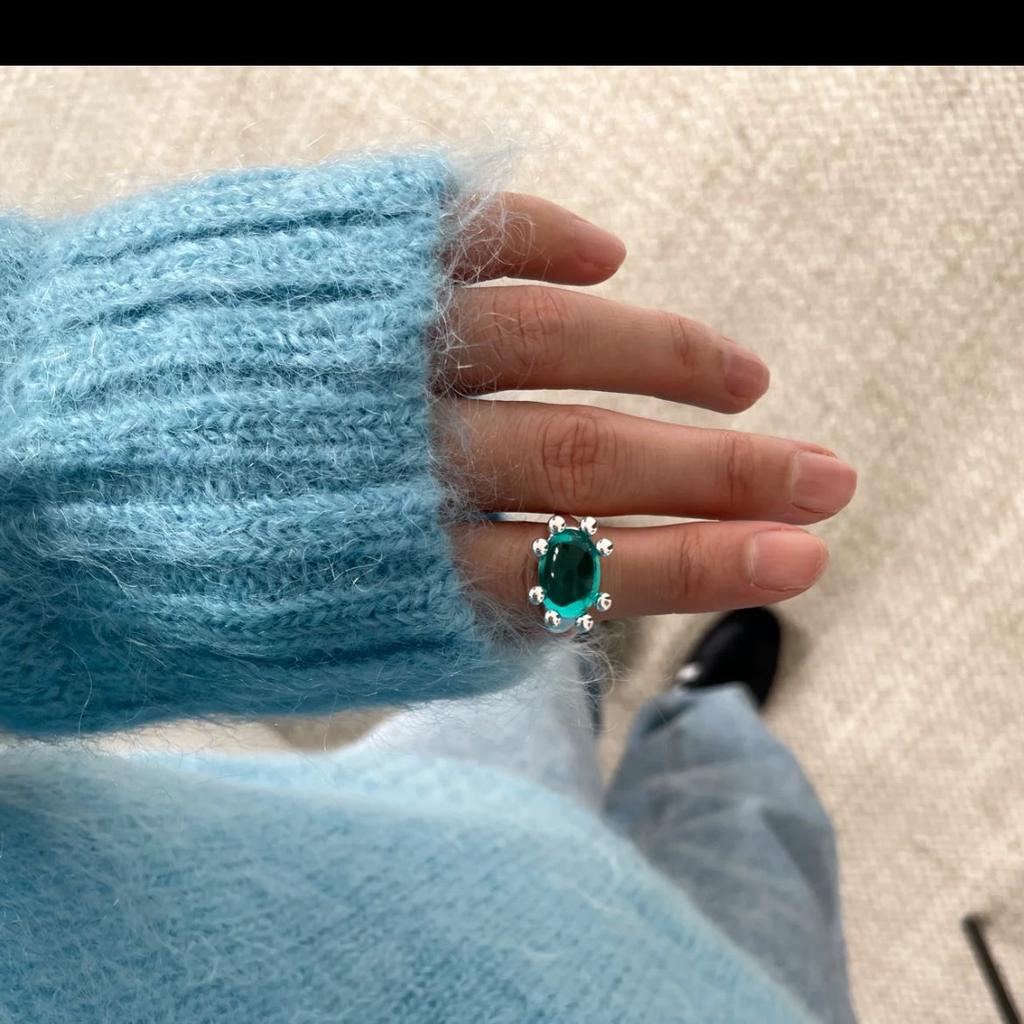 Кольцо в форме краба ins wind женское, цветное, с глазурью, нишевое, простое, открывающееся, регулируемое, персонализированное, на указательный палец