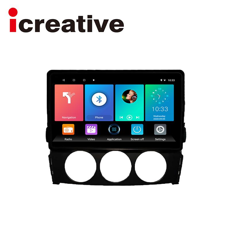 icreative Автомобильный радиоприемник с экраном для Mazda MX5 Miata 2005-2014, мультимедийная Android-навигация, GPS-стерео, без 2din 2 din DVD