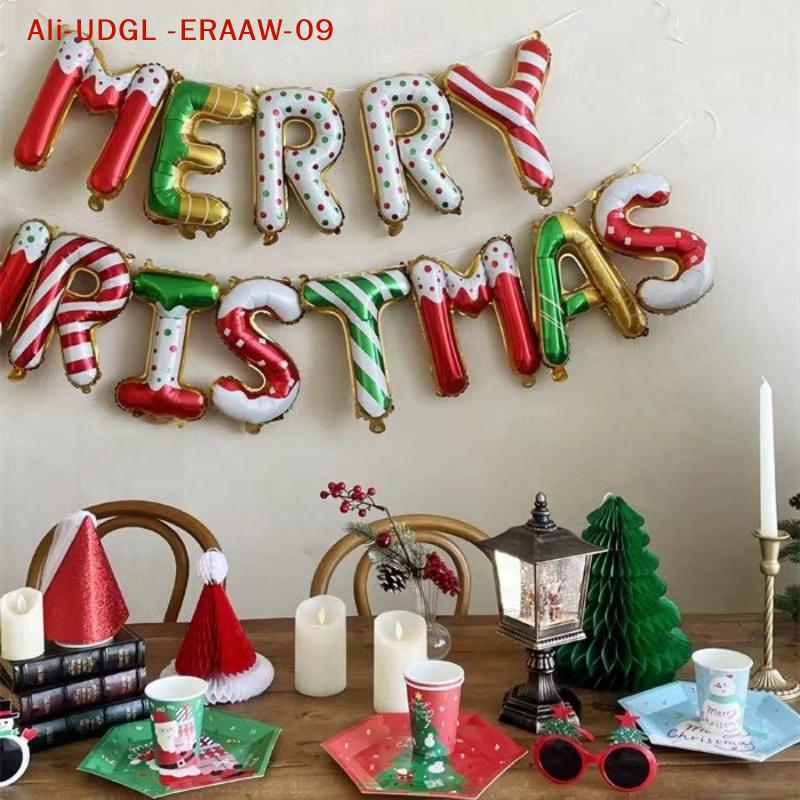 Christmas Foil Balloon Banner - 16-inch Party Decorations for Holiday Celebration, 1pc Merry Christmas Memento