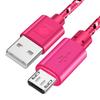 5 В 2,4 А Micro USB 1 м 2 м 3 м кабель для быстрой зарядки для Samsung Xiaomi Android мобильный телефон USB шнур зарядного устройства кабель