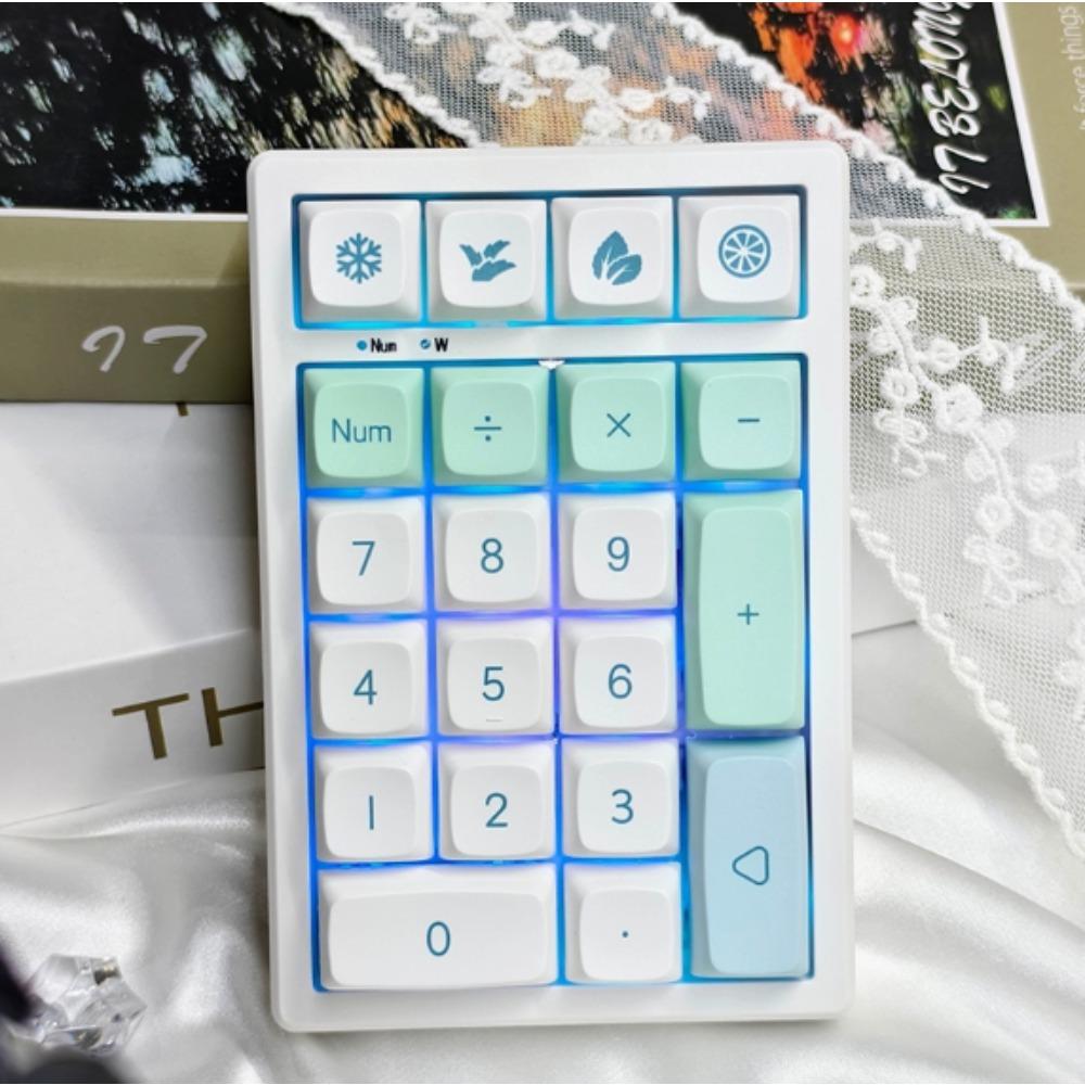 KEYCOOL K21 Finance Mechanical Keypad Keyboard Laptop Wireless Bluetooth Numeric Accounting Tri-mode Gasket Wired Hot-swappable
