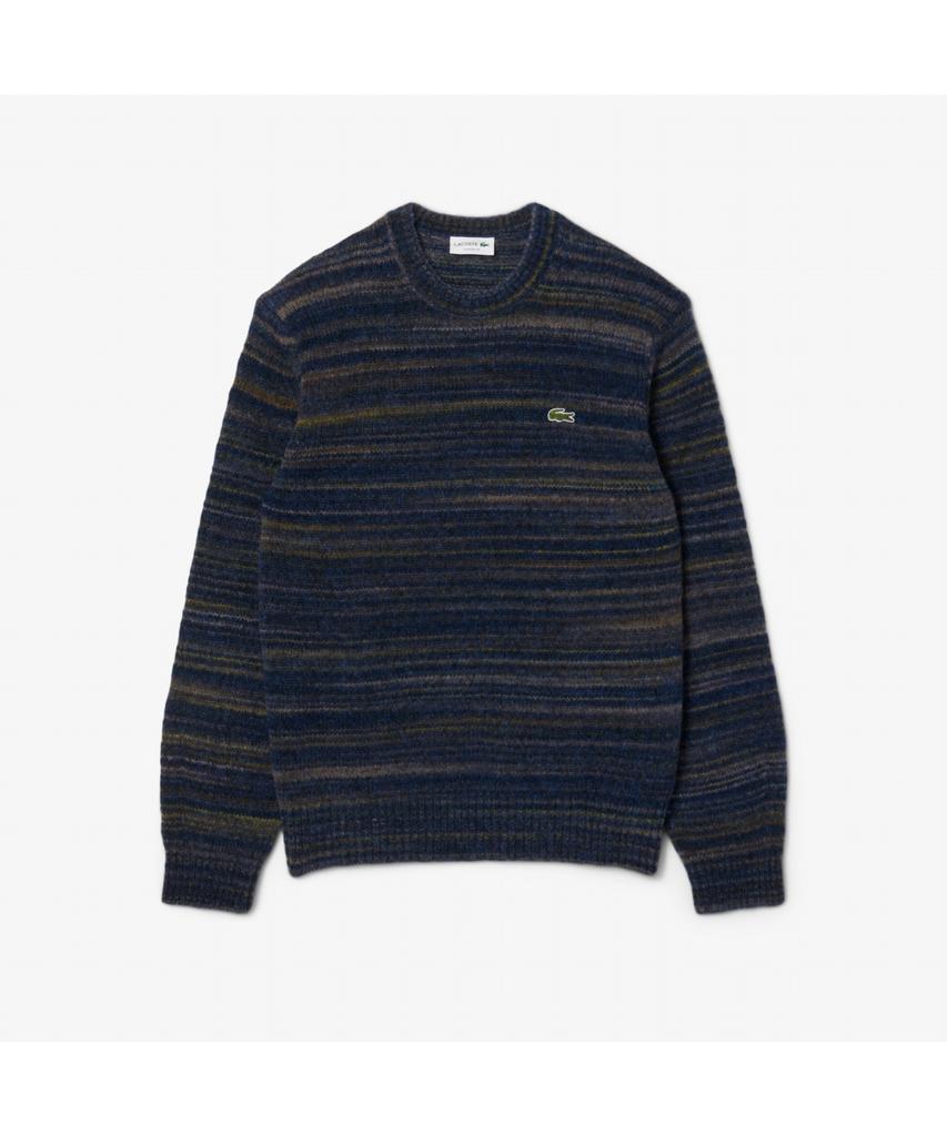 Мужской полосатый джемпер с круглым вырезом LACOSTE Ah5221-55N L0K