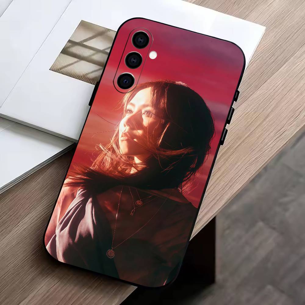 Чехол для телефона певицы G.E.M. для Samsung Galaxy A73, A72, A71, A70, A53, A52, A51, Другие Мягкий черный чехол