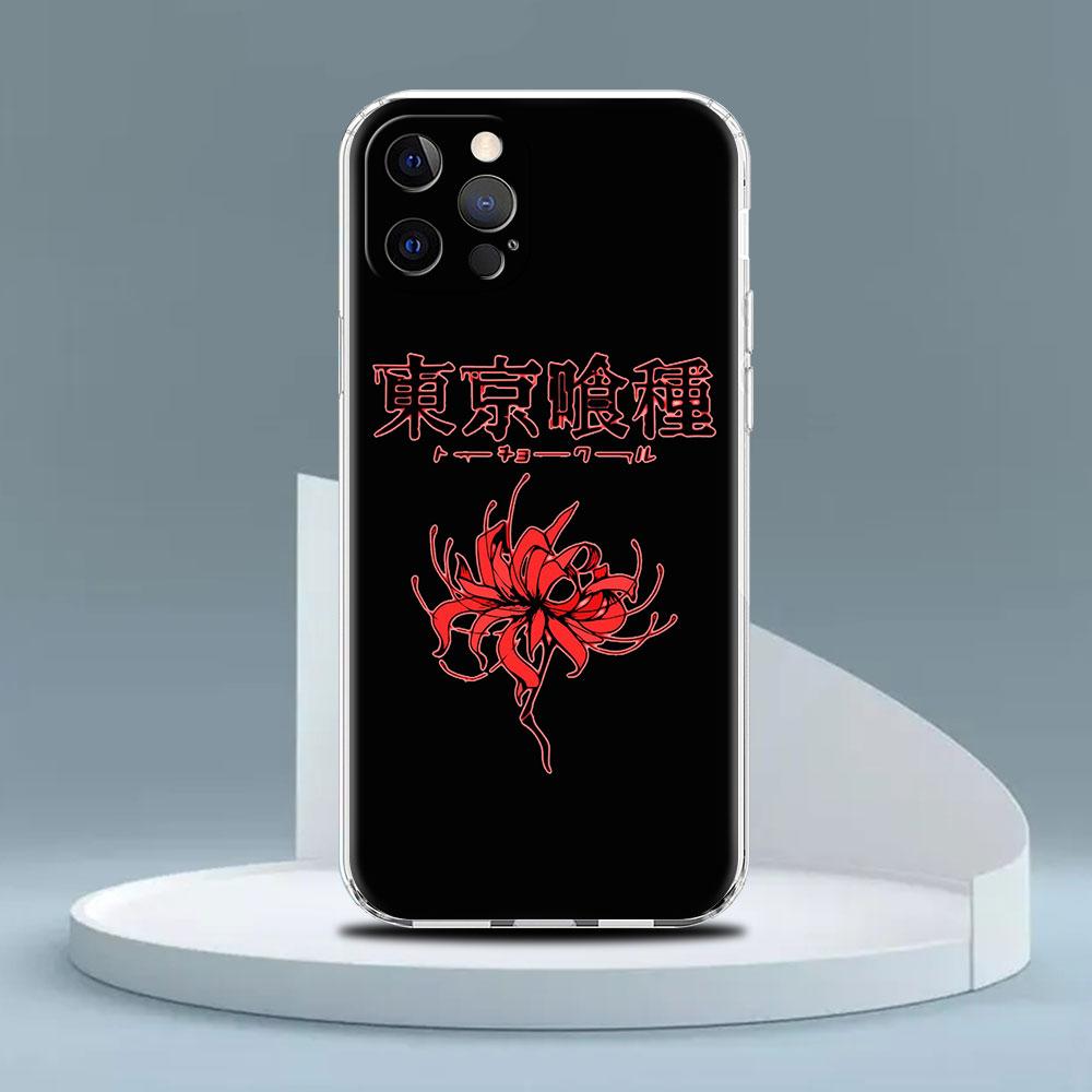 Прозрачный чехол для Apple iPhone 14 13 11 12 Pro 7 8 Plus XR X XS Max 6 6S 14Pro силиконовый чехол для телефона японский Tokyo Ghoul Suave