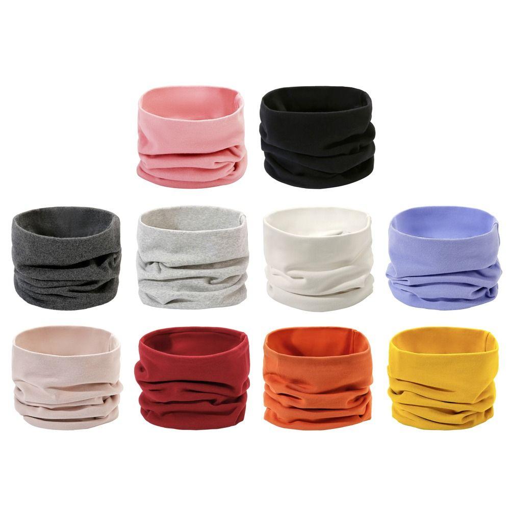 Хлопковая спортивная бандана однотонный велосипедный шарф ветрозащитный головной убор утеплитель для шеи бег