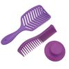 Набор расчесок для волос из 3 штук: полая расческа для волос, расческа с двойными зубьями, щетка для шампуня для волос для распутывания и укладки
