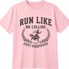Vintage Summer Unisex Tshirt Run Like Mr Collins Just Proposed Short Sleeve Soft Oneck Tees Y2k Fashion Funny T Shirts For Unisexs