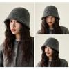 Warm Bucket Hat Vintage Panama Hat Versatile Felt Hat for Women