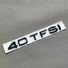 q2 A4 4Ring logo ABS Black Car Hood Front Grill Rear Trunk Emblem Sticker A4 Mark Quarrto  Sline 40TFSI 45TFSI 55TFSI Emblem