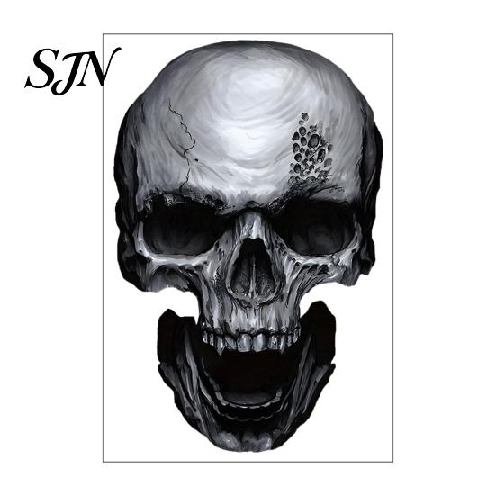 Creative Holiday Gifts for Friends Halloween Skull Static Window Stickers, Realistic Glass Decals, Waterproof PVC Clings Clings, Removable Decals