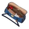 COACH Bridget 34 Classic Presbyopia Gold Logo Denim and Cowhide and Smooth Leather Shoulder Bag Large Women's Indigo